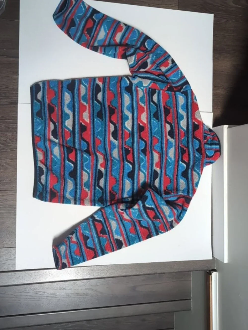 Patagonia Synchilla Snap-T Aztec Blue Delta Waves Pullover - Picture 6 of 12